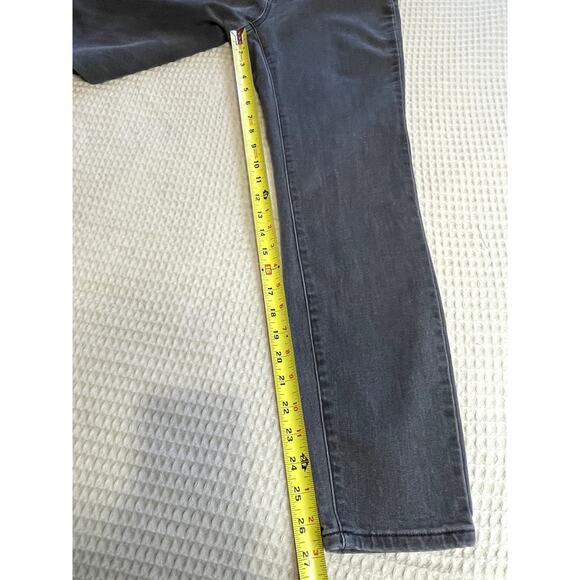 PrAna Charcoal Grey Kara Low Rise Semi Stretch Skinny Jeans Size 12 Y2K Punk - Picture 6 of 14